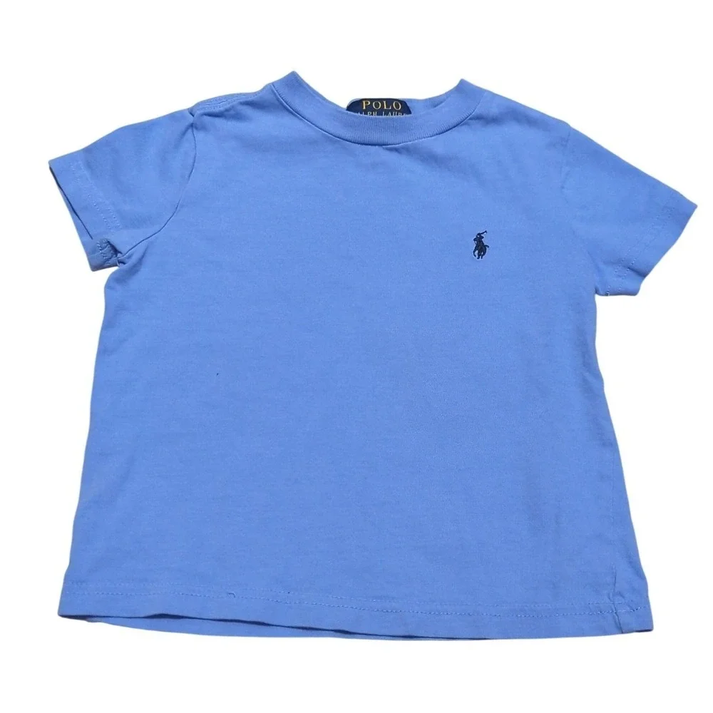 Polo Ralph Lauren Boys Size 3T Blue Short Sleeve T-Shirt Navy Pony Logo